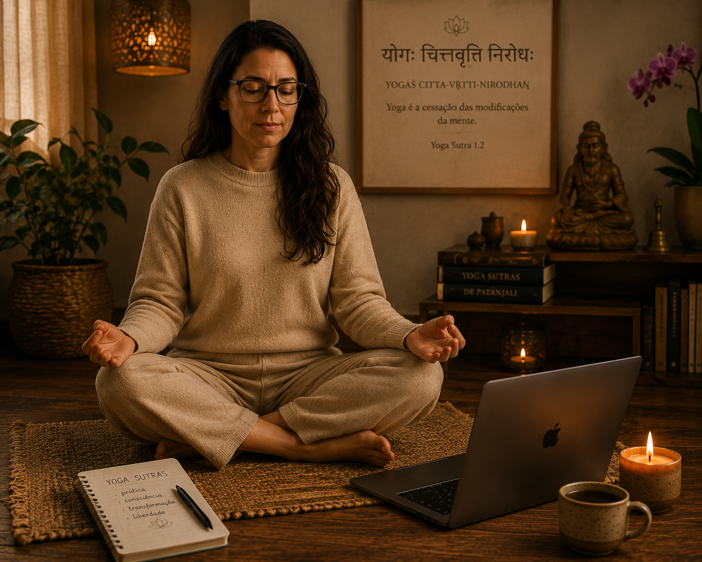 Prática meditativa silenciosa